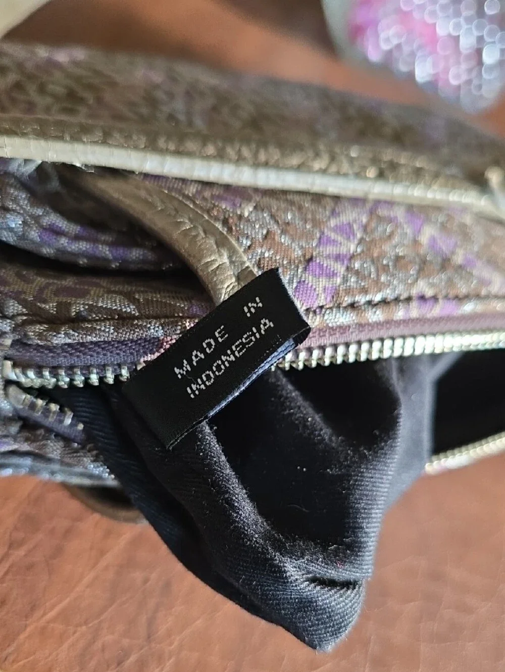 vintage DKNY monogram jacquard shoulder bag